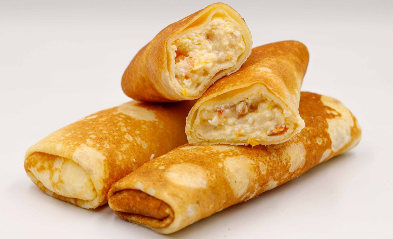  БЛИНЫ С АБРИКОСОМ И КИСЛОМОЛОЧНЫМ СЫРОМ