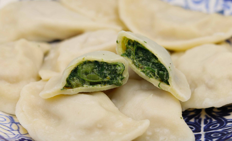 Вареники з шпинатом та сиром рікота