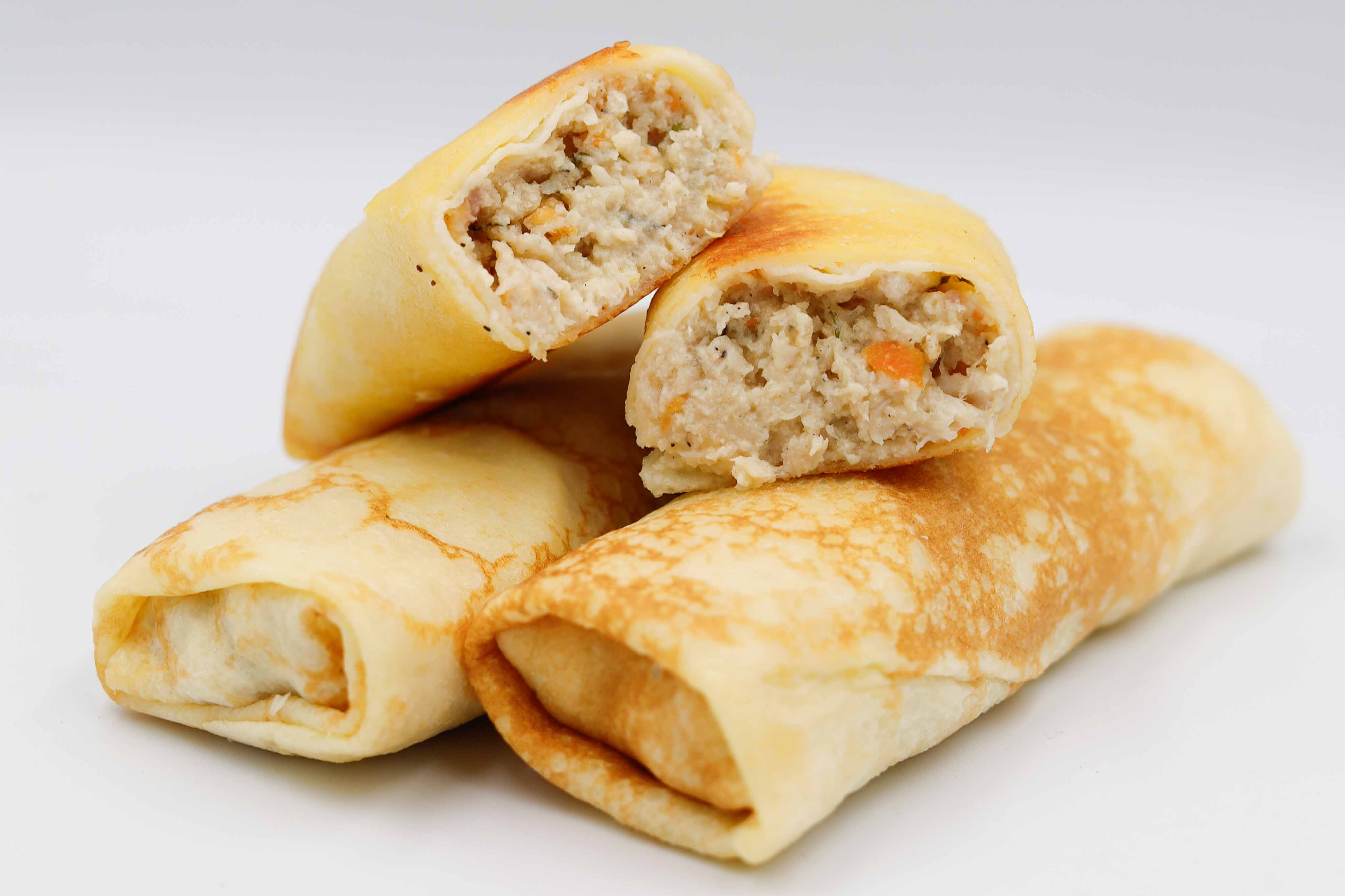 МЛИНЦІ З ЗАПЕЧЕНОЮ КУРКОЮ