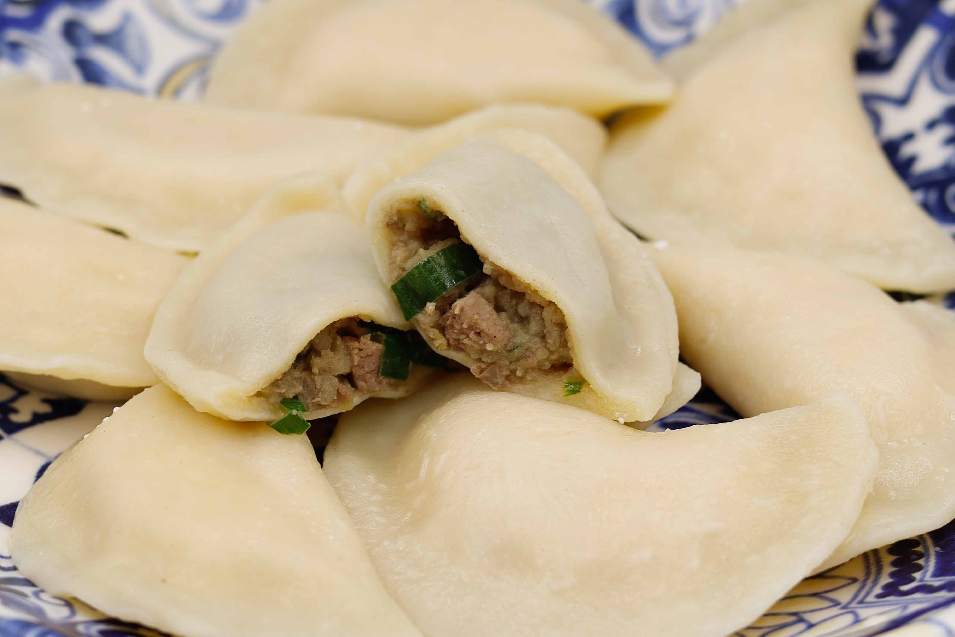 Вареники с нежной куриной печенью