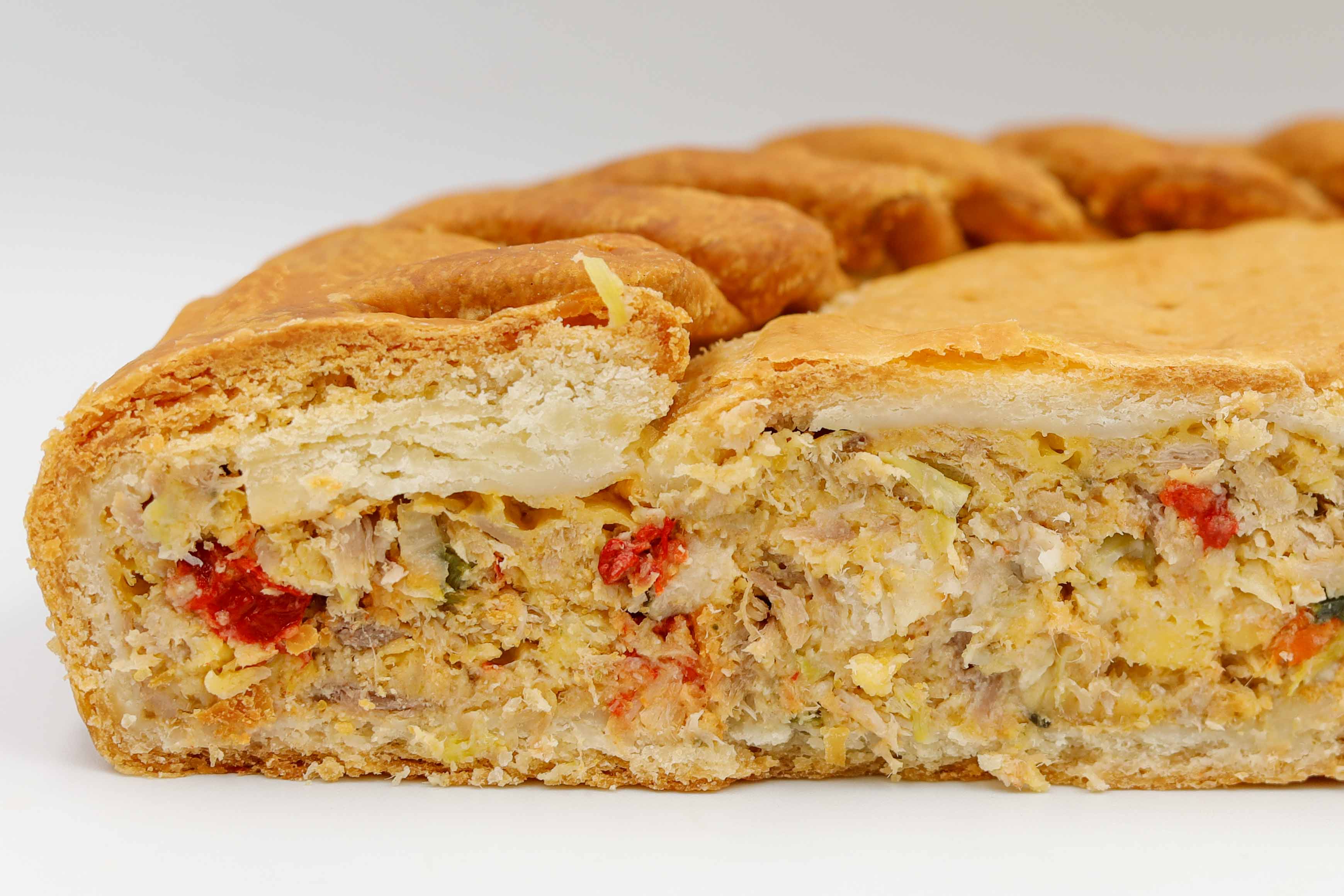 Пирог со свининой в имбирном соусе с цитрусовым оттенком